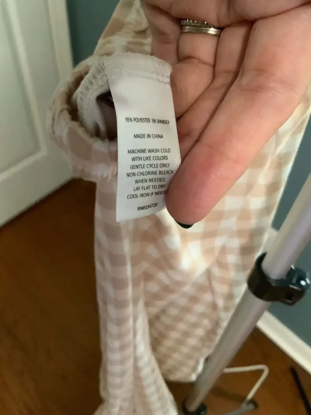 Bailey's Blossoms Pants Size 4T Pink Gingham